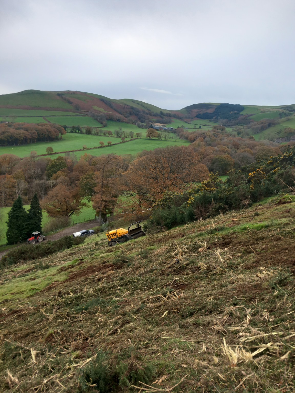 Caradoc Contracting machinery at work